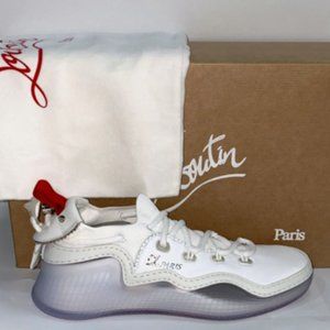 Christian Louboutin Sneakers White Woman Size Eu 37 X1 (Insole Inner 9 13/16in)